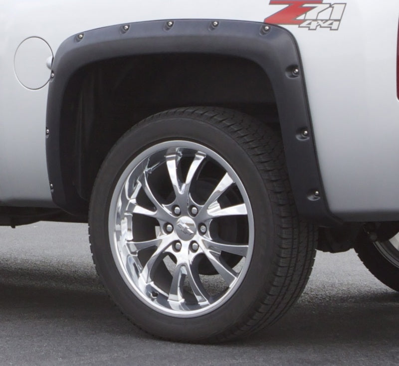 Lund 07-13 Chevy Silverado 1500 RX-Rivet Textured Elite Series Fender Flares - Black (2 Pc.)