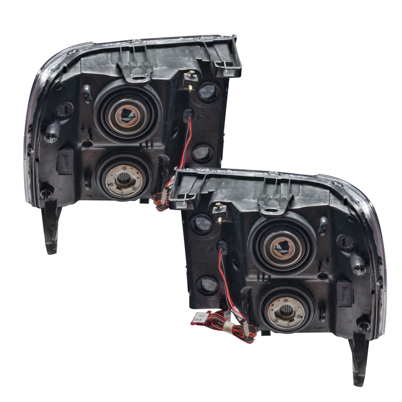 Oracle Lighting 07-13 GMC Sierra Pre-Assembled LED Halo Headlights - (Round Ring Design) -Blue