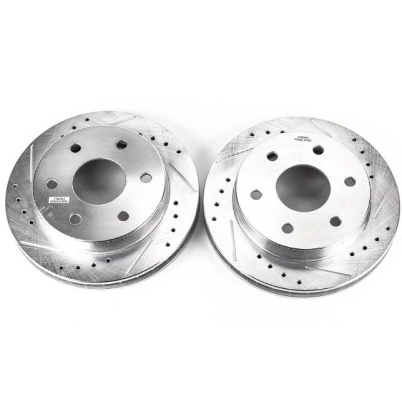 Power Stop 99-00 Cadillac Escalade Front Evolution Drilled & Slotted Rotors - Pair