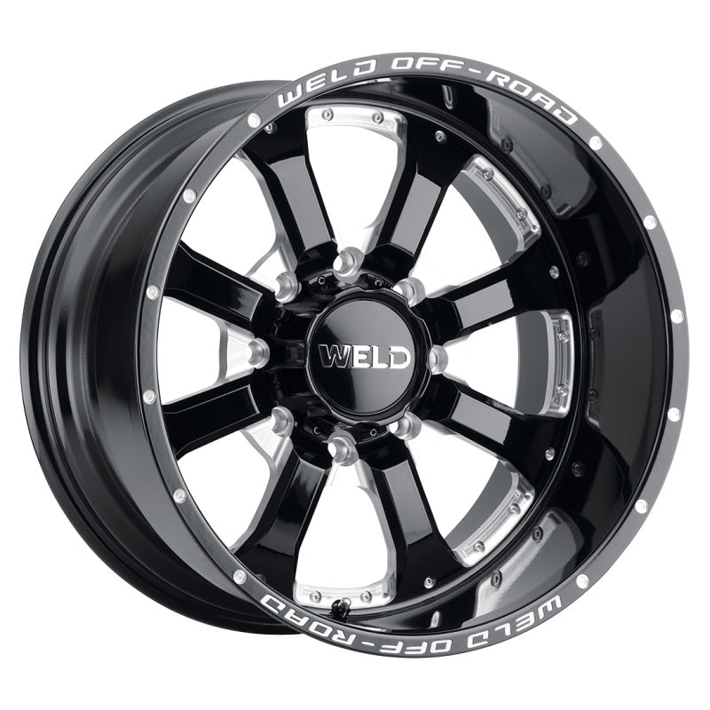 Weld Off-Road W125 20X12 Granada Six 6X139.7 ET-44 BS4.75 Gloss Black MIL 106.1