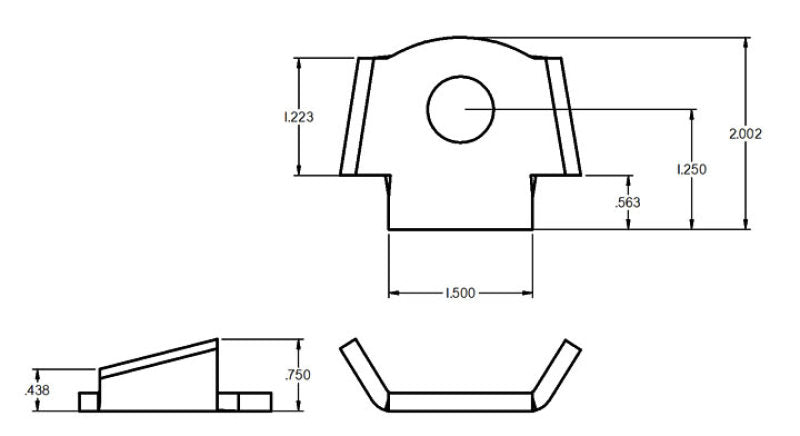 Ridetech Shock Tab Sway Bar Tab