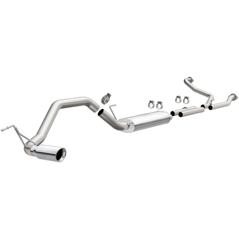 MagnaFlow CatBack 07-15 Nissan Titan V8 LGAS/LFLEX Single MF Polished Stainless Exhaust-Magnaflow-797 Offroad