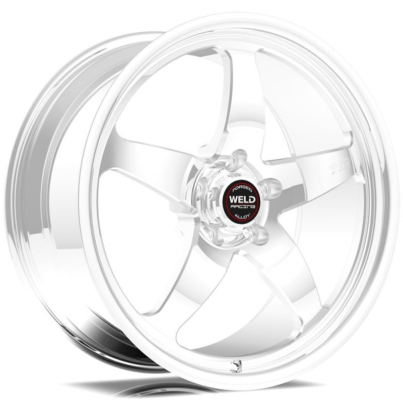 Weld S71 17x9 / 5x5 BP / 6.2in. BS Polished Wheel 3.1 ID (High Pad) - Non-Beadlock