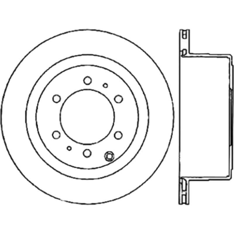 StopTech Slotted Cryo Sport Brake Rotor 93-97 Toyota Land Cruiser Left Rear