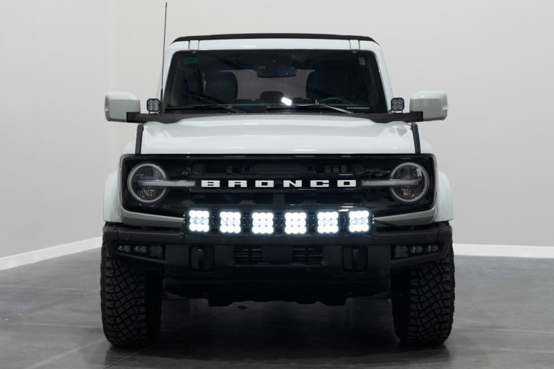 Diode Dynamics Bronco SS5 6-Pod CrossLink Grille Lightbar Kit Pro - Yellow Combo