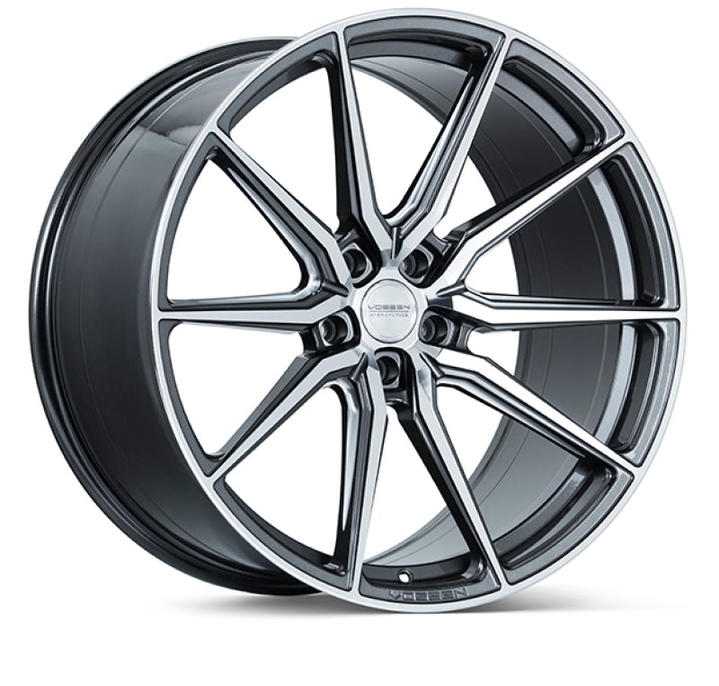 Vossen HF-3 21x10.5 / 5x120 / ET38 / Deep Face / 72.56 - Gloss Graphite Polished Wheel