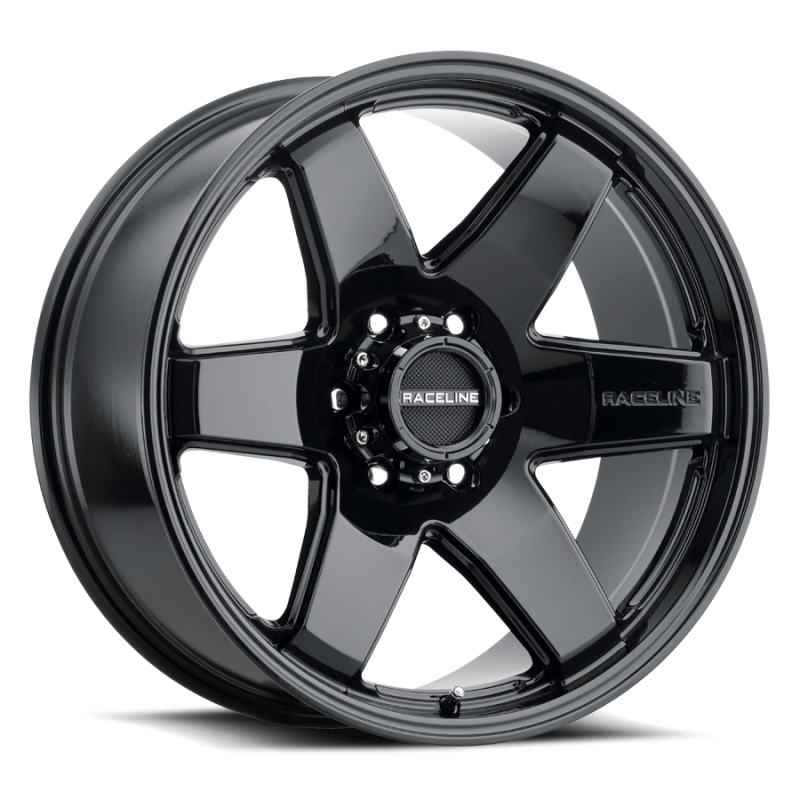 Raceline 942B Addict 18x9in / 5x150 BP / 12mm Offset / 110.3mm Bore - Gloss Black Wheel