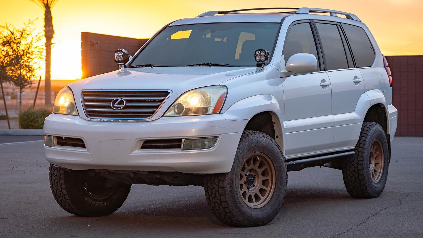 '03-09 Lexus GX470 SDHQ Built A-Pillar Light Mounts