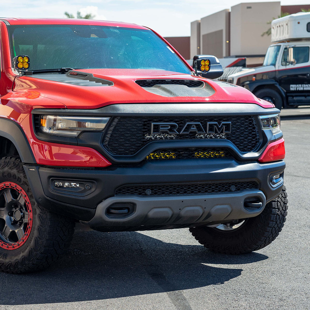 '21-Current Ram 1500 TRX SDHQ Built Behind the Grille LED Light Bar Mount