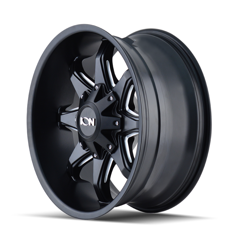 ION Type 181 20x12 / 8x165.1 BP / -44mm Offset / 130.8mm Hub Satin Black/Milled Spokes Wheel