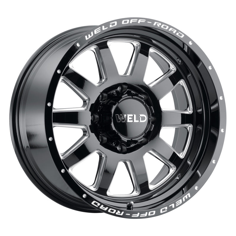 Weld Off-Road W102 20X9.0 Stealth 5X139.7 5X150 ET20 BS5.75 Gloss Black MIL 110.2