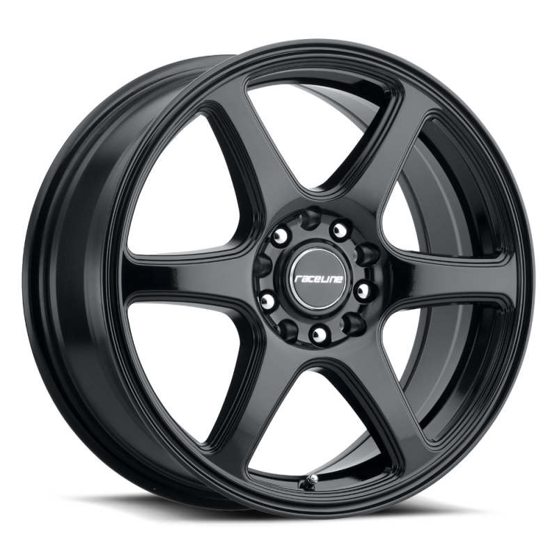 Raceline 146B Matrix 18x8in / 5x110/5x114.3 BP / 40mm Offset / 72.62mm Bore - Gloss Black Wheel