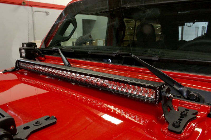 Go Rhino 18-20 Jeep Wrangler JL/JLU/Gladiator JT Light Mount - 30in Single Row-Go Rhino-797 Offroad