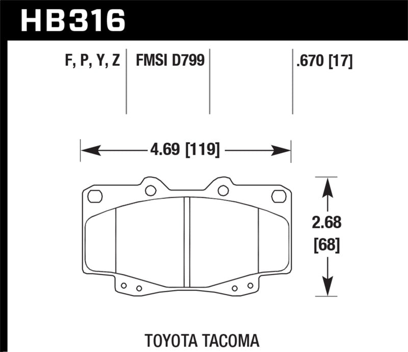 Hawk LTS Street Brake Pads