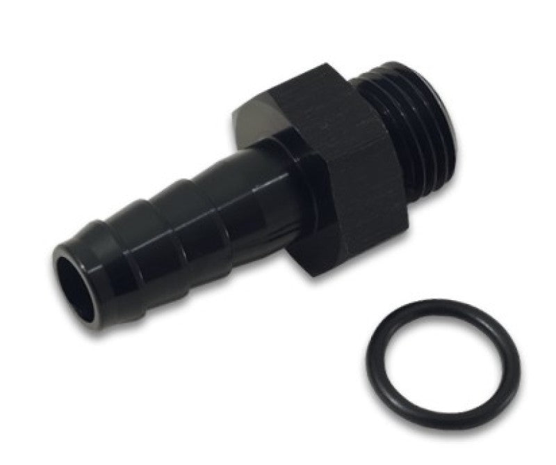 Vibrant Aluminum Male -8AN ORB to 1/2in Barb w/O-Ring - Anodized Black-Vibrant-797 Offroad