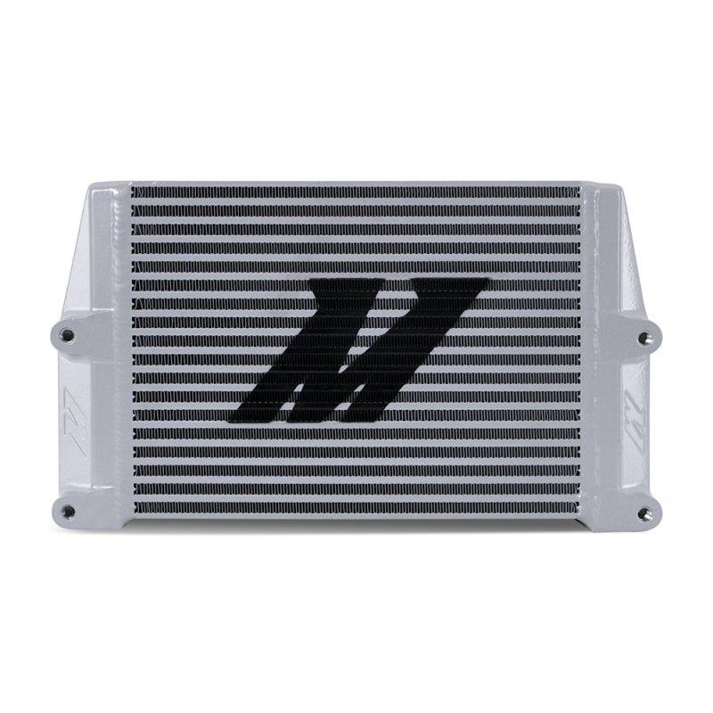 Mishimoto Heavy-Duty Oil Cooler - 10in. Same-Side Outlets - Silver