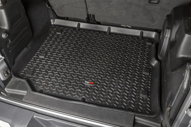 Rugged Ridge Floor Liner Front/Rear/Cargo Black 18-21 Jeep Wrangler JL 4 Dr (Excl. 4XE Models)