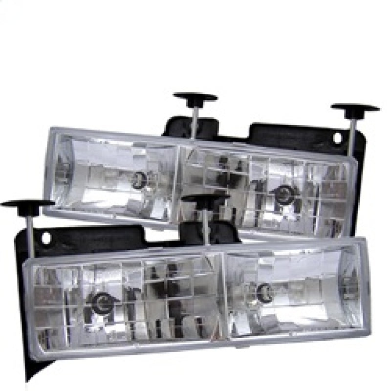 Spyder Chevy C/K Series 1500/2500 88-99/Chevy Tahoe 95-99Crystal Glass Headlights Chrm HD-YD-CCK88-C