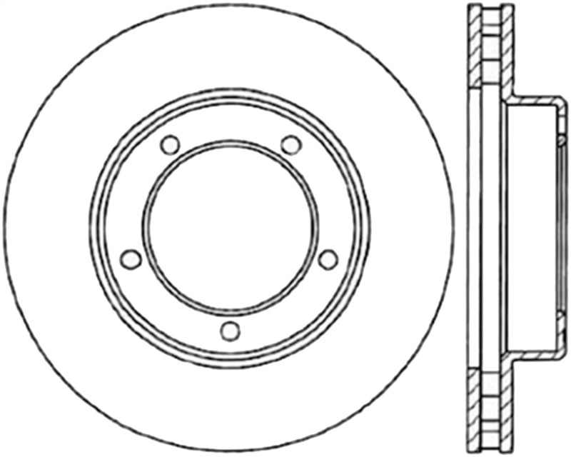 StopTech 98-07 Lexus LX / Toyota Land Cruiser Cryo Slotted Front Right Sport Brake Rotor