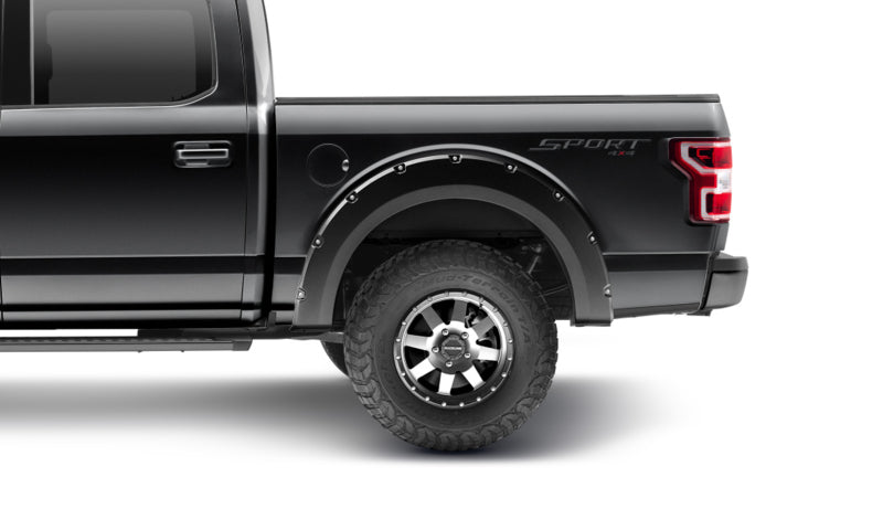 Bushwacker 18-20 Ford F-150 (Excl Models w/Tech Pkg) Pocket Style Flares 4pc - Agate Black Met