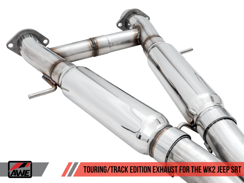 AWE Tuning 2020 Jeep Grand Cherokee SRT Touring Edition Exhaust - Diamond Black Tips-AWE Tuning-797 Offroad