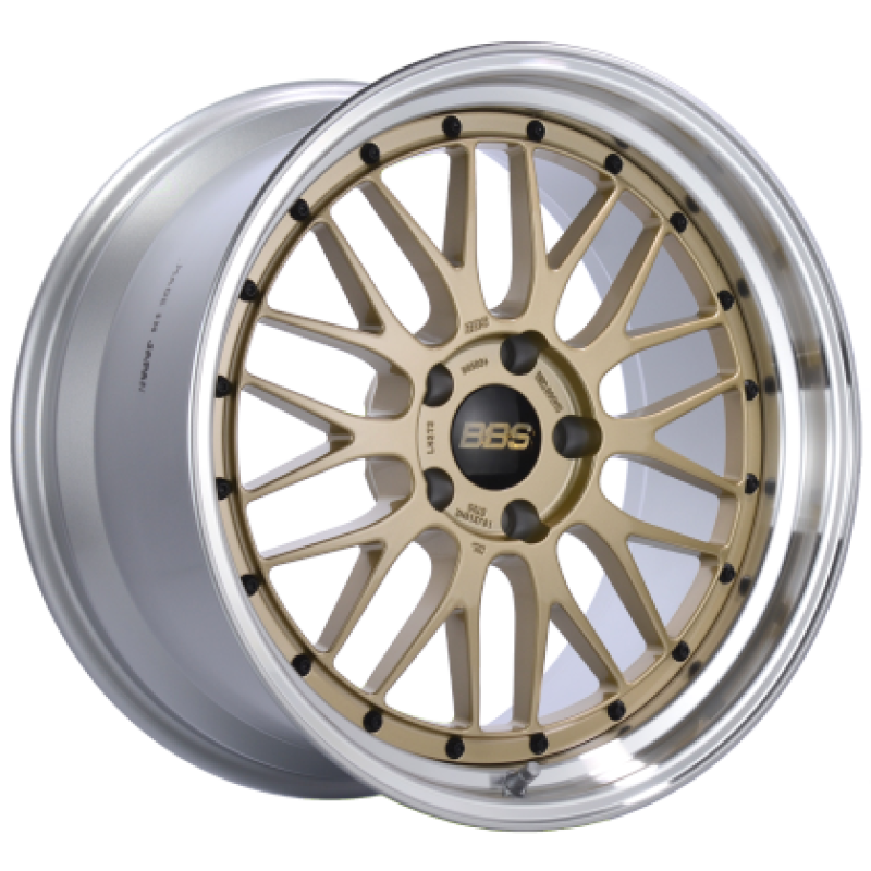 BBS LM 18x8.5 5x130 ET56 CB 71.6 Gold Center / Diamond Cut Lip Wheel