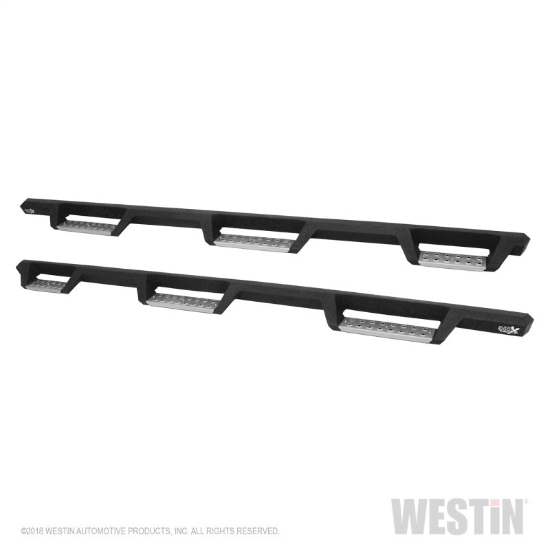 Westin/HDX 10-18 Ram 2500/3500 Crew Cab (8ft Bed) Drop Wheel to Wheel Nerf Step Bars - Txt Black