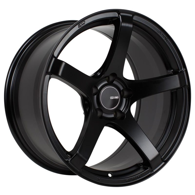 Enkei Kojin 17x9 35mm Offset 5x114.3 Bolt Pattern 72.6mm Bore Dia Matte Black Wheel