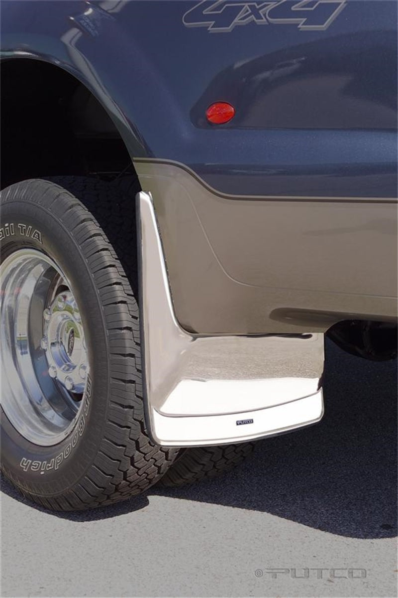 Putco 99-10 Ford SuperDuty Dually (Rear) Form Fitted Mud Skins