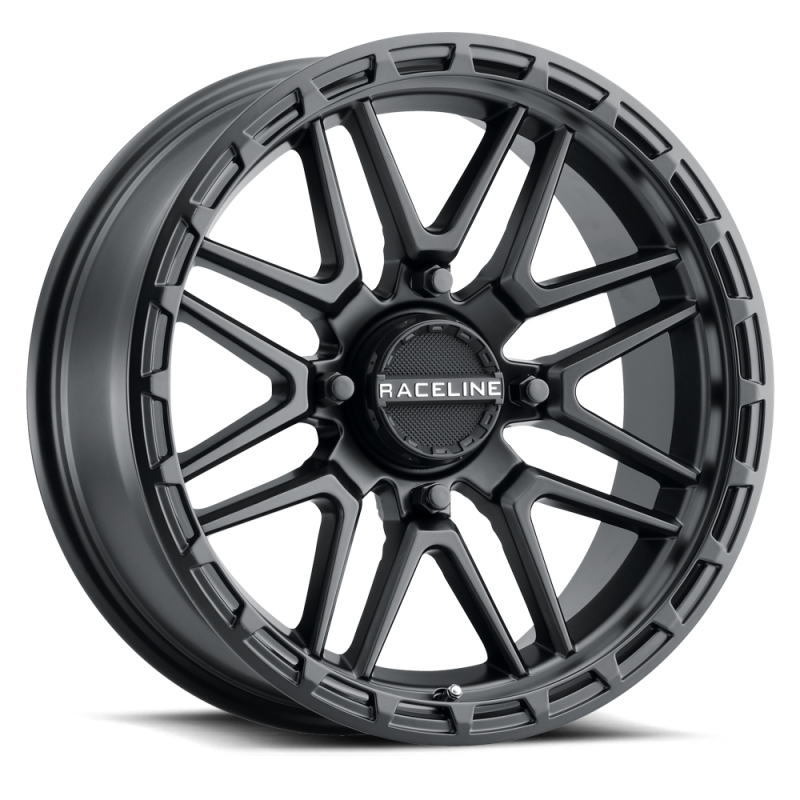 Raceline A11B Krank-Xl 22x7in / 4x156 BP / 0mm Offset / 132.5mm Bore - Satin Black Wheel