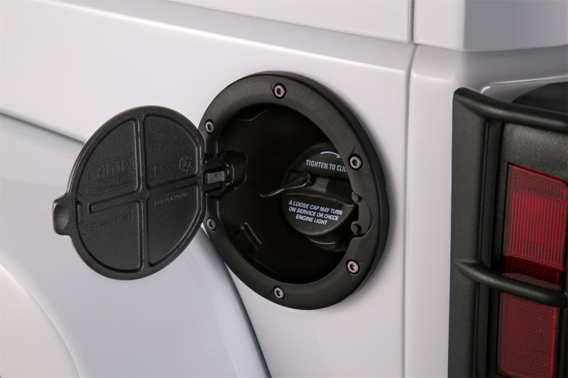 AMP Research 2007-2017 Jeep Wrangler JK 2/4 Door Fuel Door - Black-AMP Research-797 Offroad