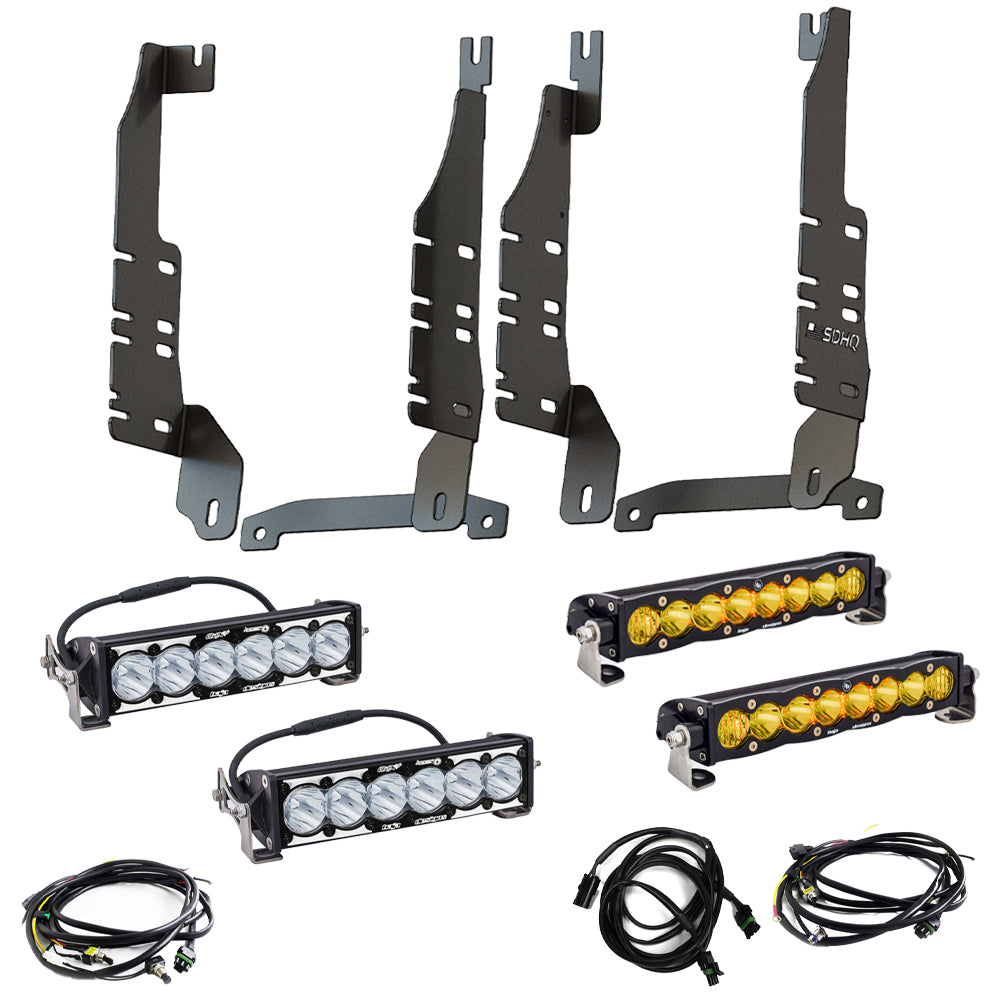 '19-Current Ram 1500 SDHQ Built "Build your Own" Behind the Grille LED Light Bar Mount