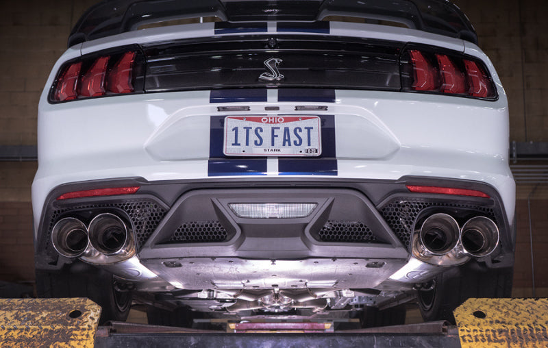 Stainless Works 2020 Ford GT500 Legend Catback H-Pipe Exhaust Factory Connect - Polished Tips-Stainless Works-797 Offroad