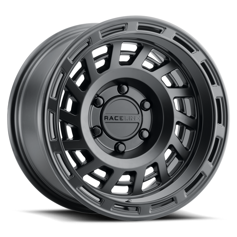 Raceline 957B Halo 18x9in / 8x180 BP / 18mm Offset / 130.81mm Bore - Satin Black Wheel