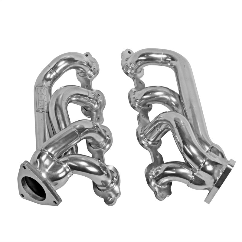 BBK 14-18 GM Truck 5.3/6.2 1 3/4in Shorty Tuned Length Headers - Polished Silver Ceramic