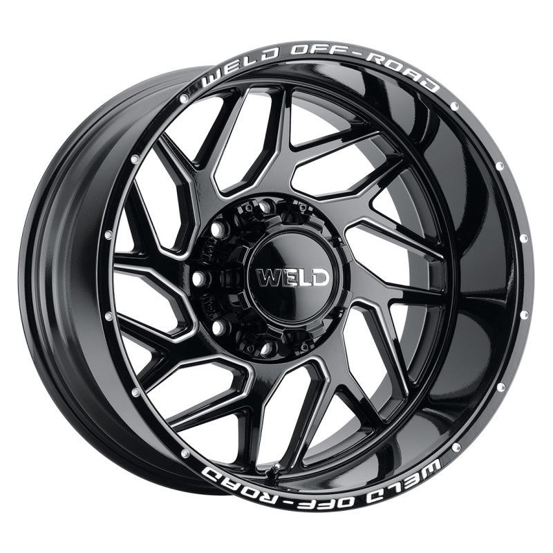 Weld Off-Road W117 20X9 Fulcrum 5X139.7 5X150 ET00 BS5.00 Gloss Black MIL 110.2