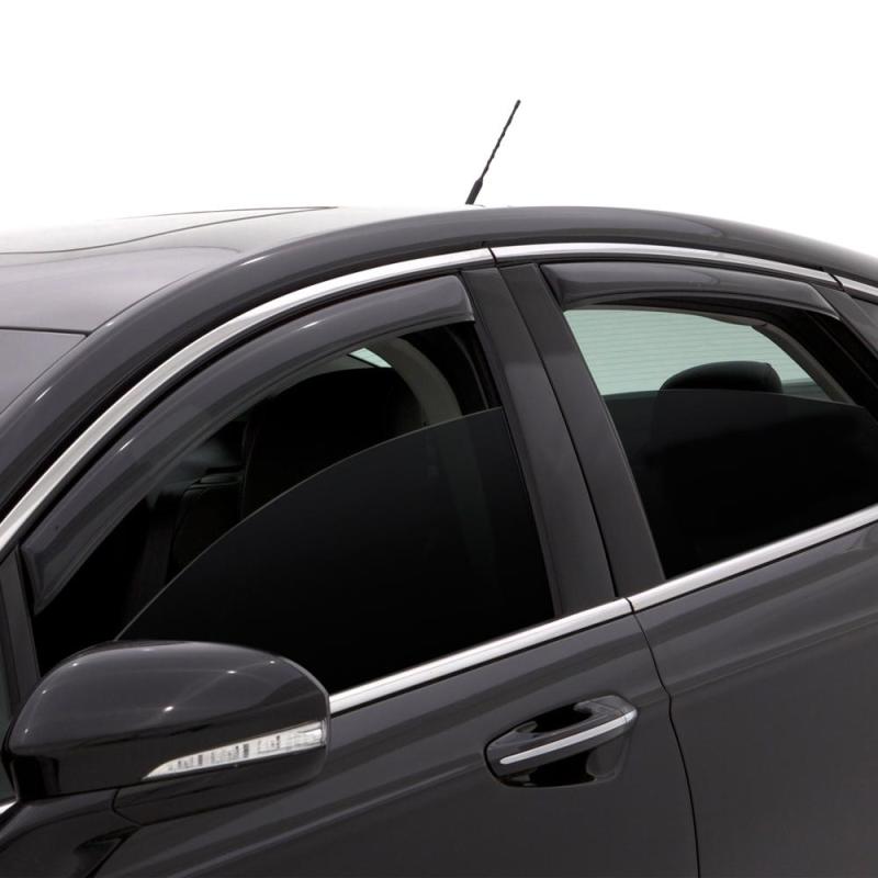 AVS 02-08 Dodge RAM 1500 Quad Cab Ventvisor In-Channel Front & Rear Window Deflectors 4pc - Smoke