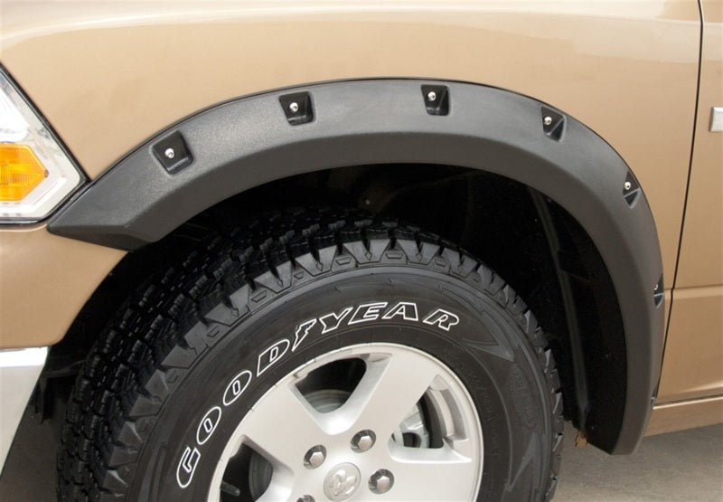 Lund 09-17 Dodge Ram 1500 RX-Rivet Style Smooth Elite Series Fender Flares - Black (4 Pc.)