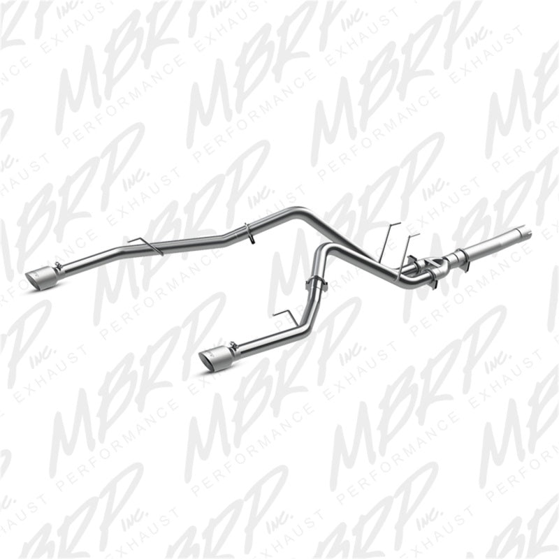 MBRP 2014 Dodge Ram 1500 3.0L EcoDiesel 2.5in Filter Back Exhaust Dual Split Rear Exit Alum