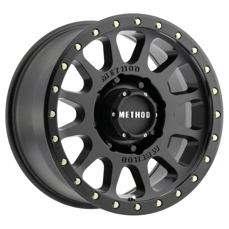 Method MR305 NV HD 17x8.5 0mm Offset 8x180 130.81mm CB Matte Black Wheel