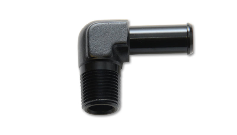 Vibrant 1/8 NPT to 1/4in Barb Straight Fitting 90 Deg Adapter - Aluminum-Vibrant-797 Offroad