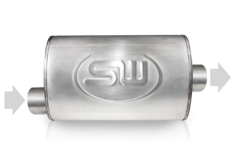 Stainless Works 2.25in ID OFFSET INLET/ 2.25in OD CENTER OUTLET 4inX8in-Stainless Works-797 Offroad