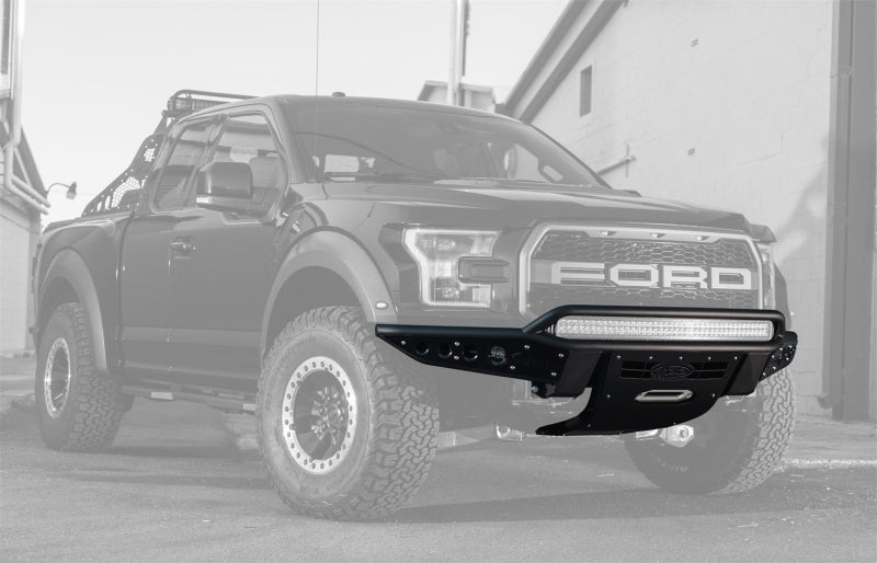 Addictive Desert Designs 17-18 Ford F-150 Raptor Stealth R Front Bumper w/ Winch Mount