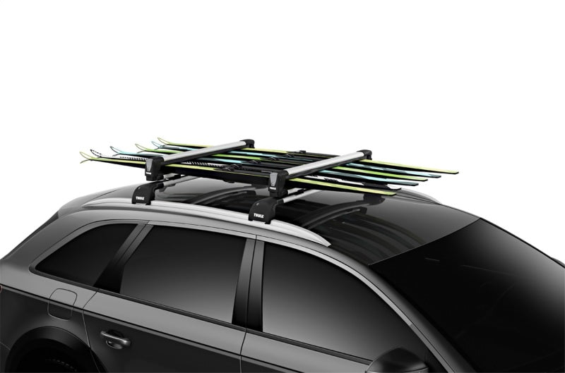 Thule SnowPack L Ski/Snowboard Rack (Up to 6 Pair Skis/4 Snowboards) - Black/Silver