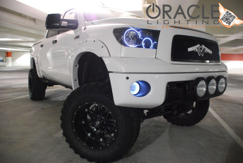 Oracle 07-11 Toyota Tundra Pre-Assembled Headlights - Black Housing - ColorSHIFT w/ BC1 Controller