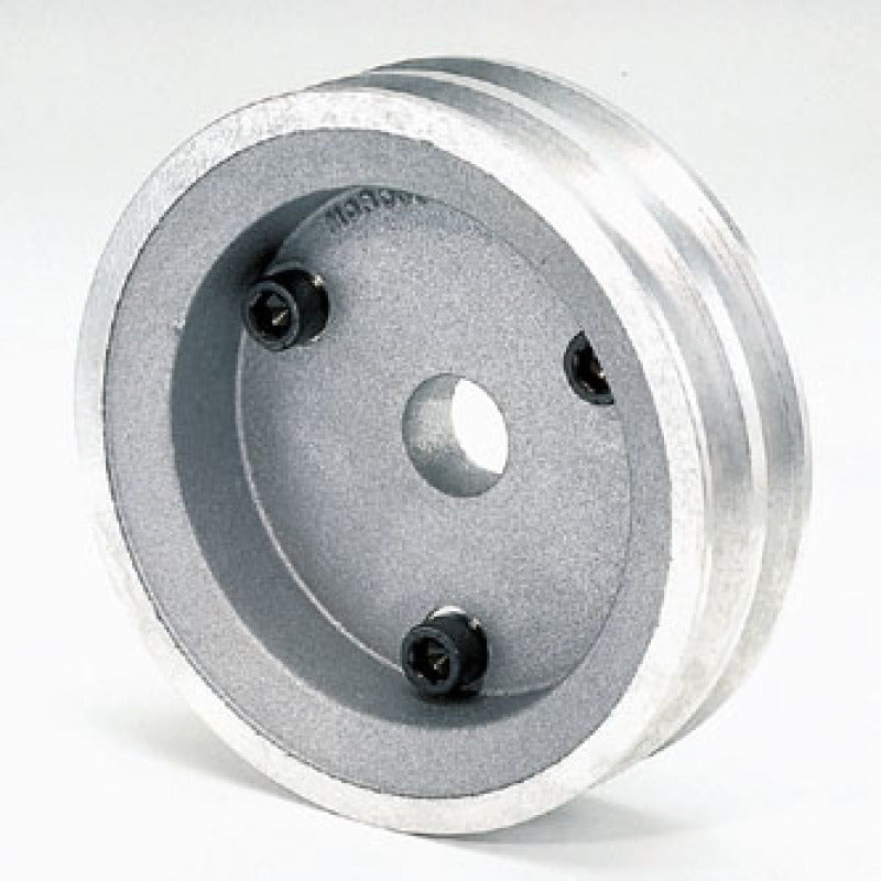 Moroso Chevrolet Small Block (w/Short Pump) Crankshaft Pulley - Double Groove - Cast Aluminum