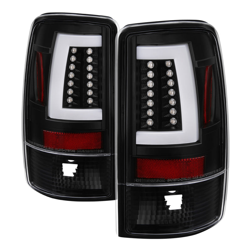 Spyder 00-06 GMC Yukon/Yukon XL V2 Light Bar LED Tail Lights - Black (ALT-YD-CD00V2-LBLED-BK)