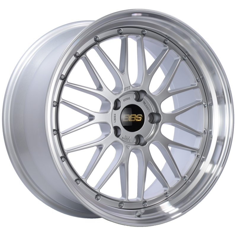 BBS LM 20x10 5x120 ET33 Diamond Silver Center Diamond Cut Lip Wheel -82mm PFS/Clip Required