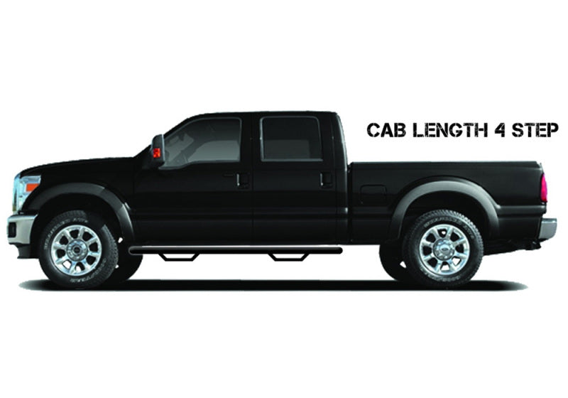 N-Fab Nerf Step 2019 Chevy/GMC 1500 Crew Cab - Cab Length Gloss - Black - 3in