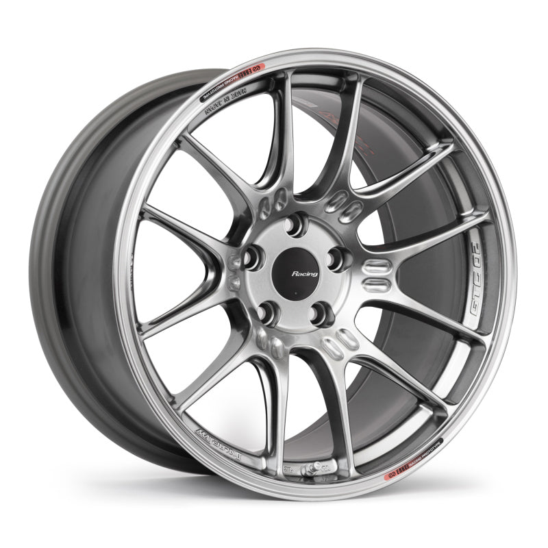 Enkei GTC02 19x9.5 5x114.3 45mm Offset 75mm Bore Hyper Silver Wheel